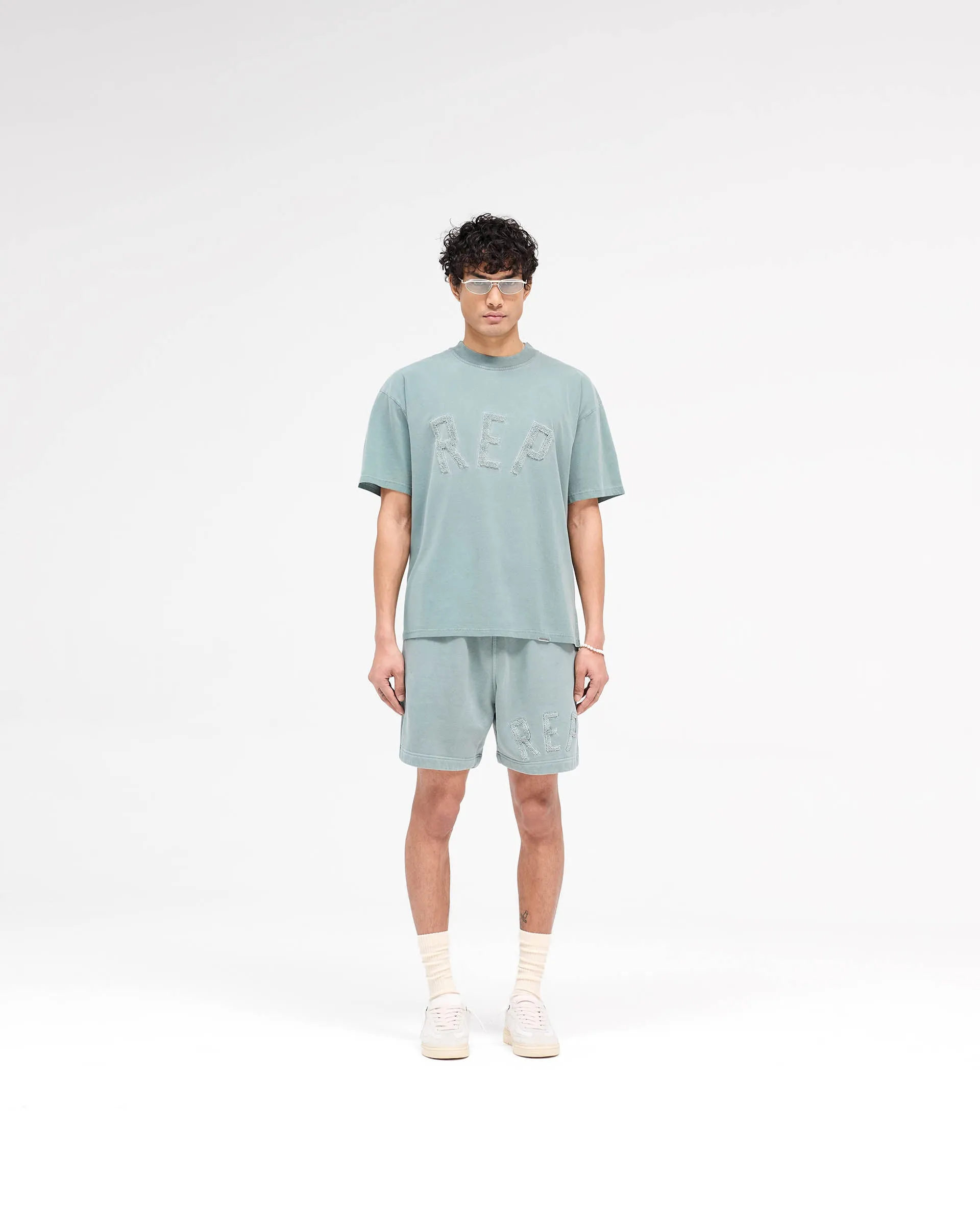 Rep Applique Shorts - Forest Green