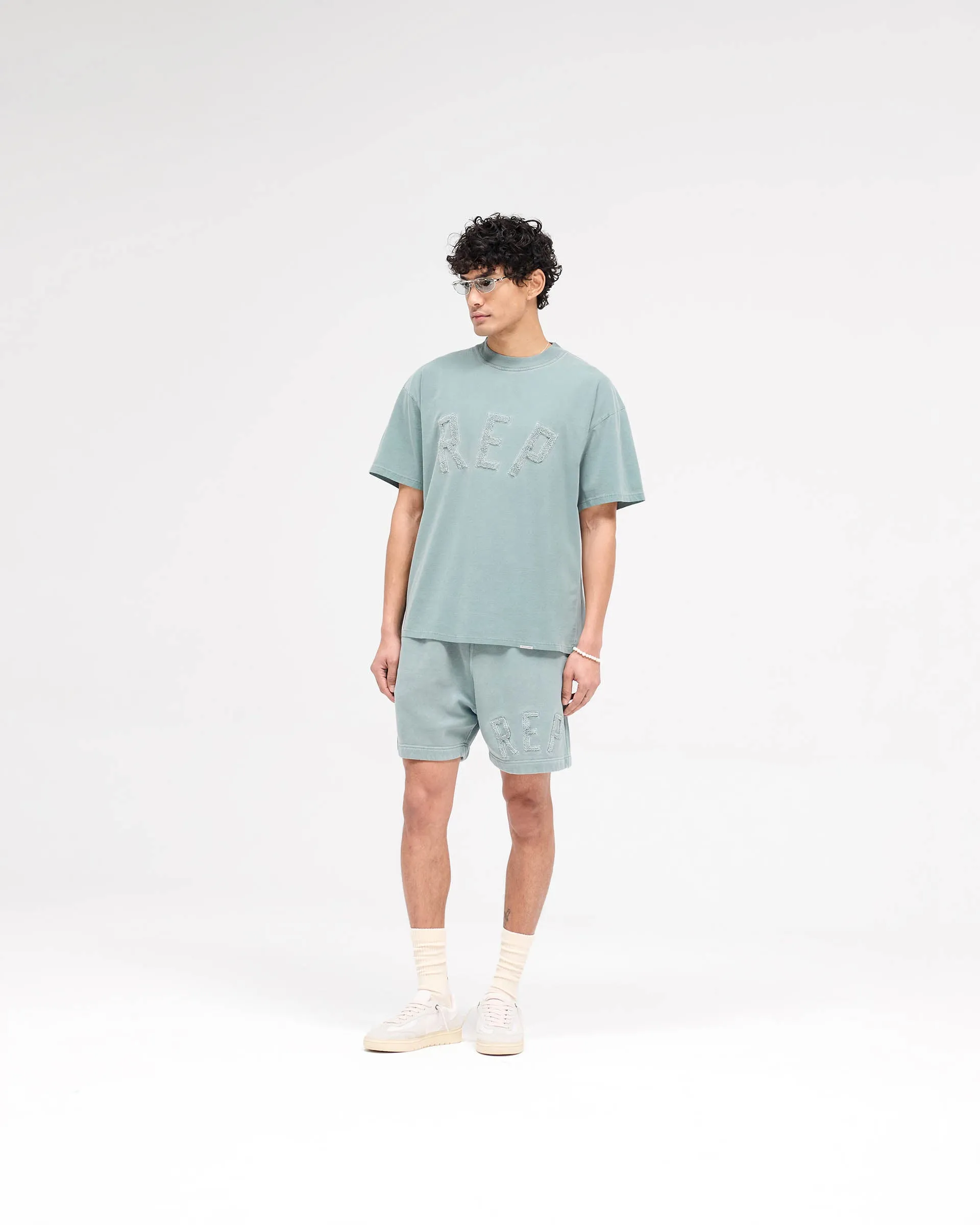 Rep Applique Shorts - Forest Green
