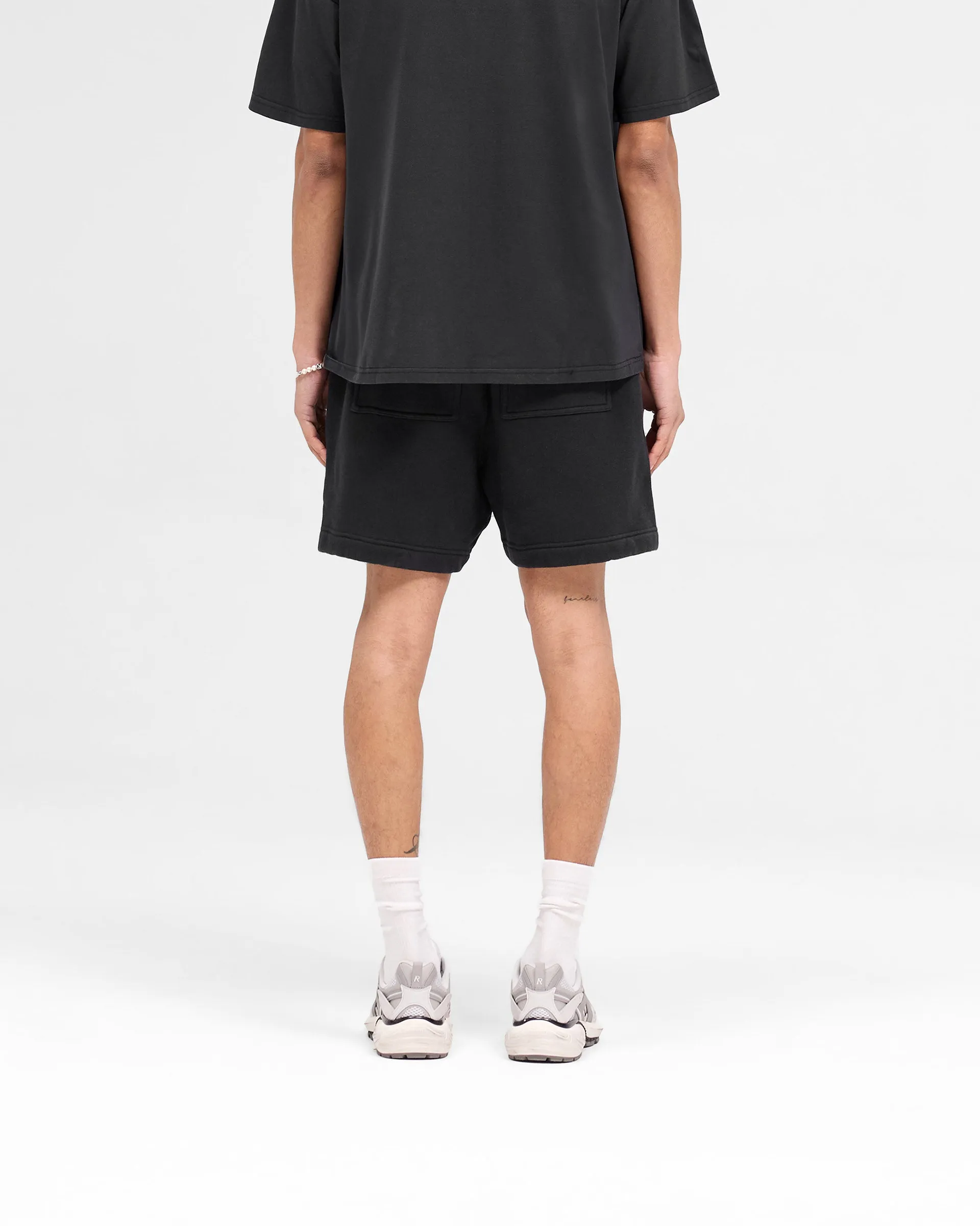 Rep Applique Shorts - Off Black