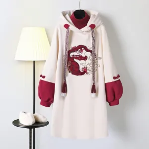 RETRO CHINESE STYLE DRESS HOODIE UB3292