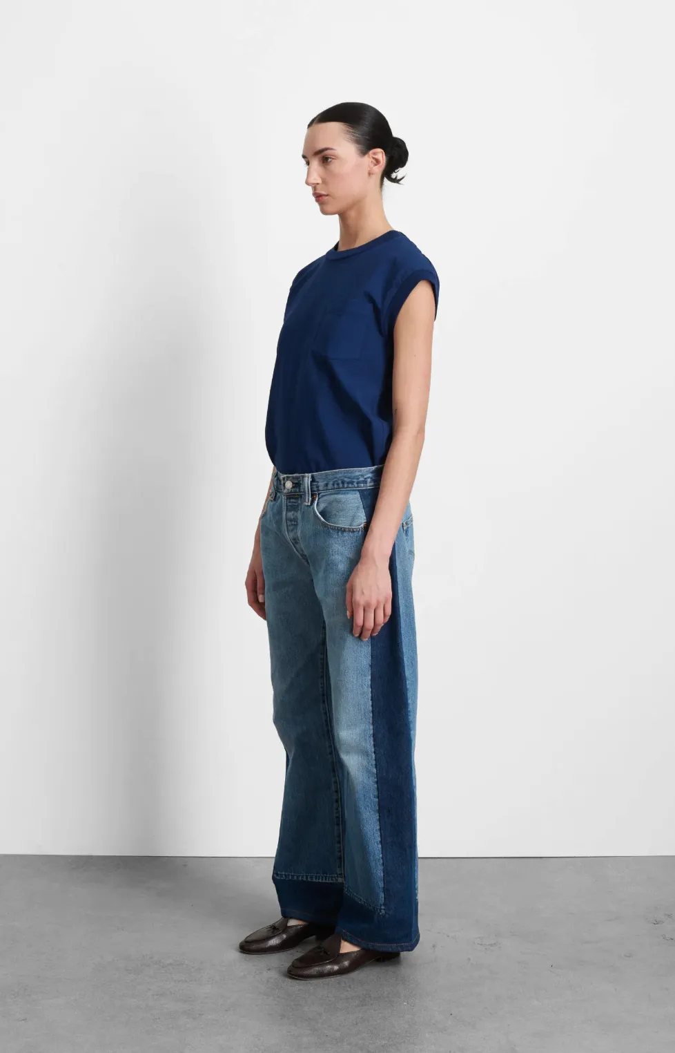 Reworked Slouch in Vintage Indigo & Van Blue