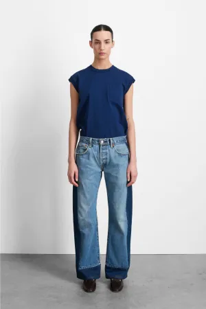 Reworked Slouch in Vintage Indigo & Van Blue
