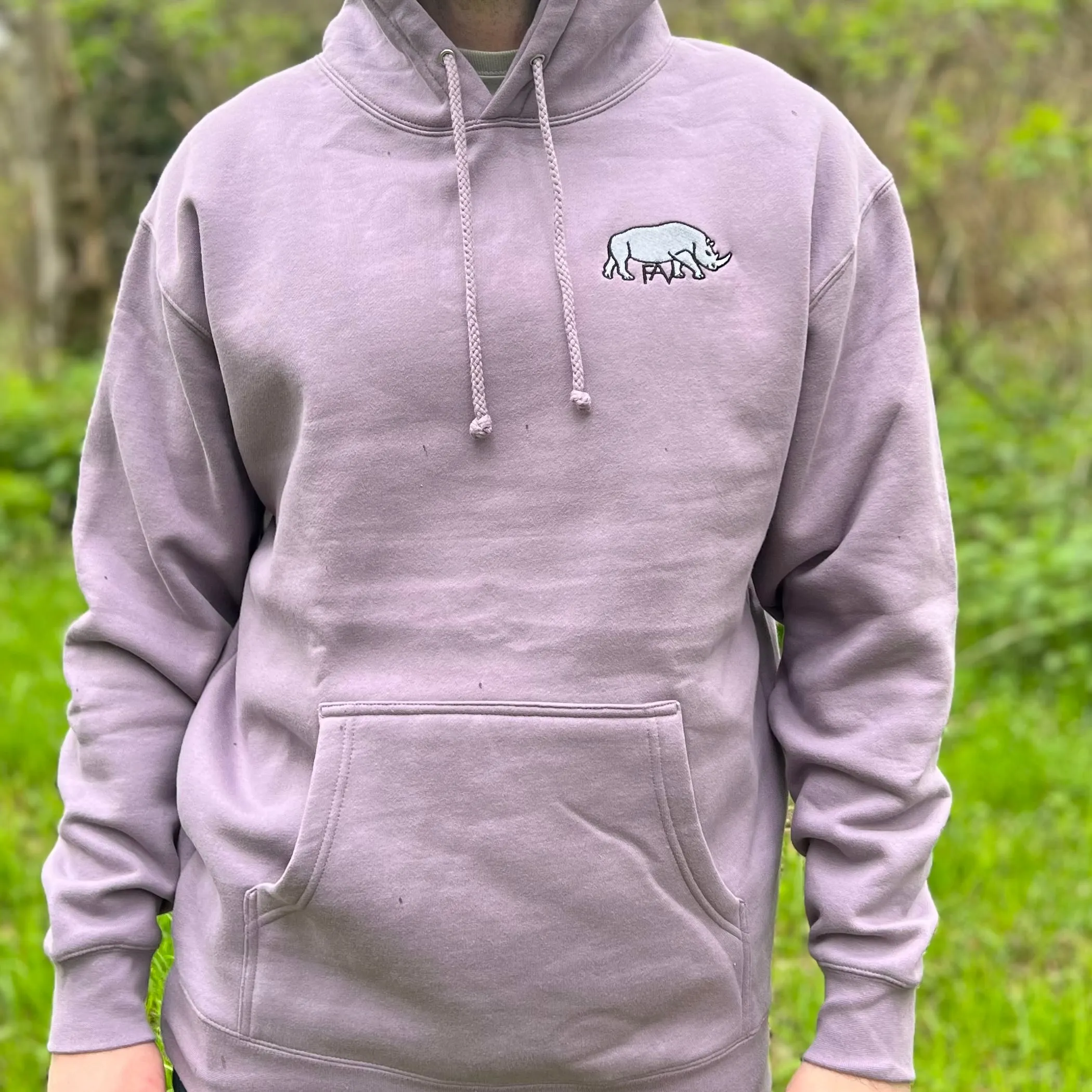 Rhino - Plum Heavyweight Hoodie