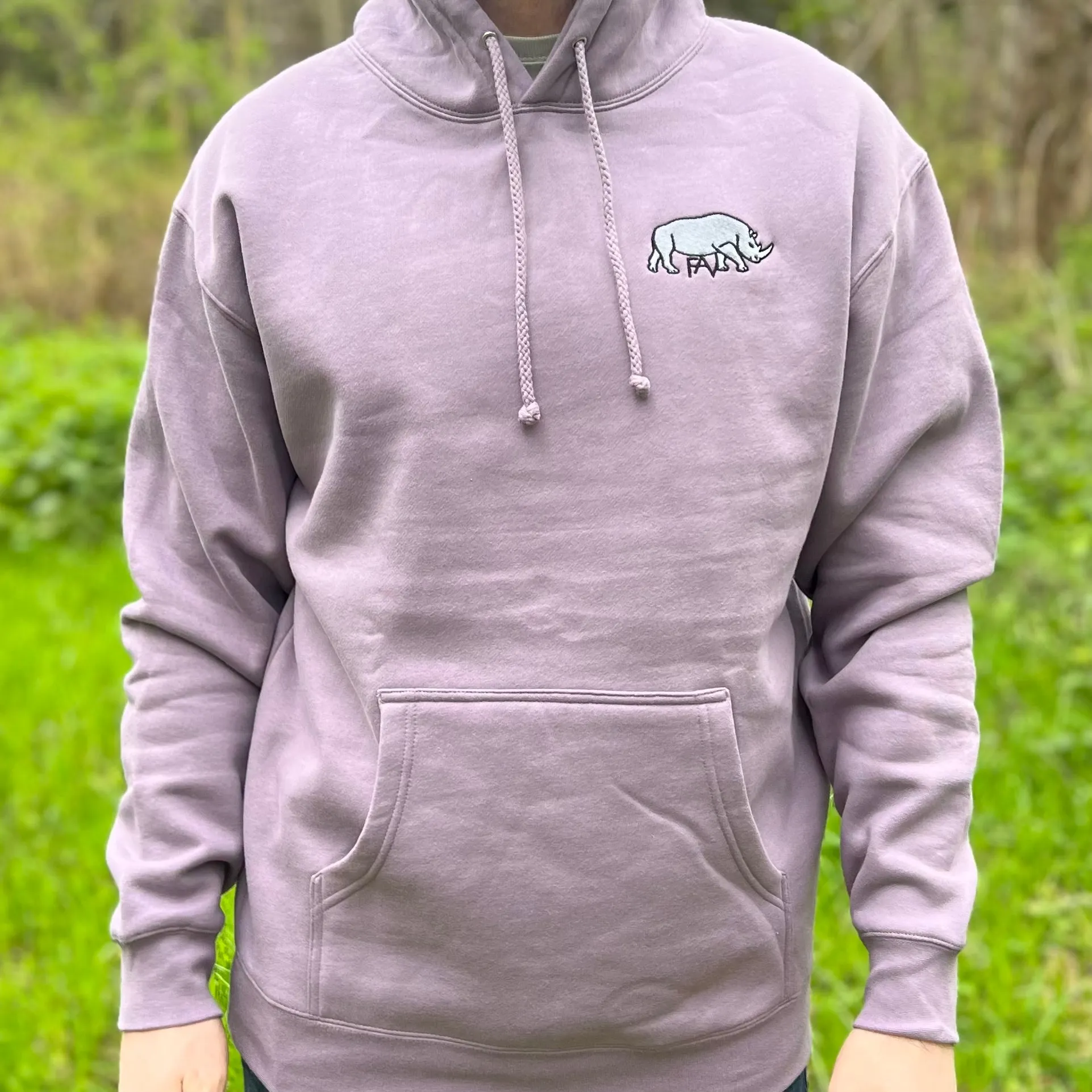Rhino - Plum Heavyweight Hoodie