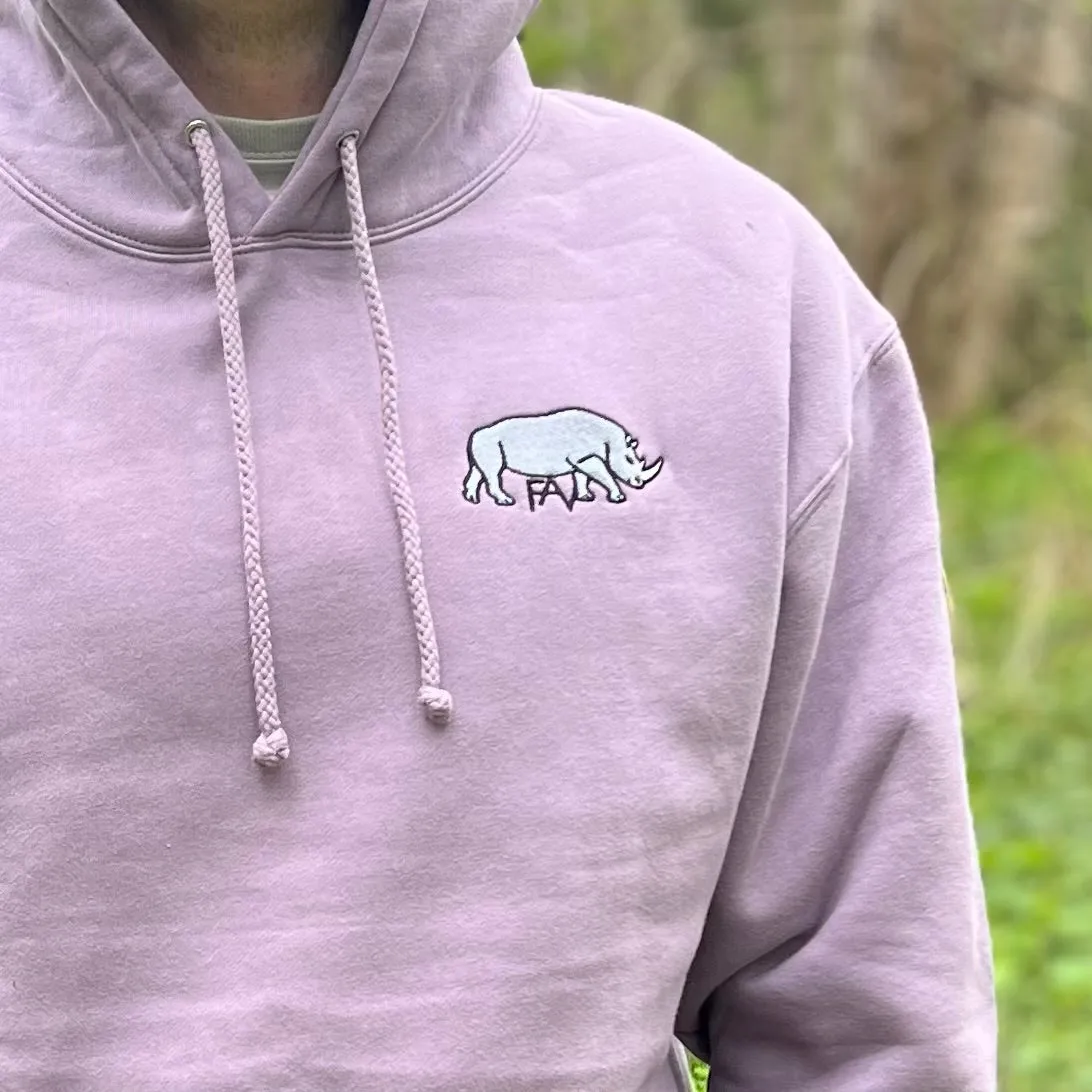 Rhino - Plum Heavyweight Hoodie