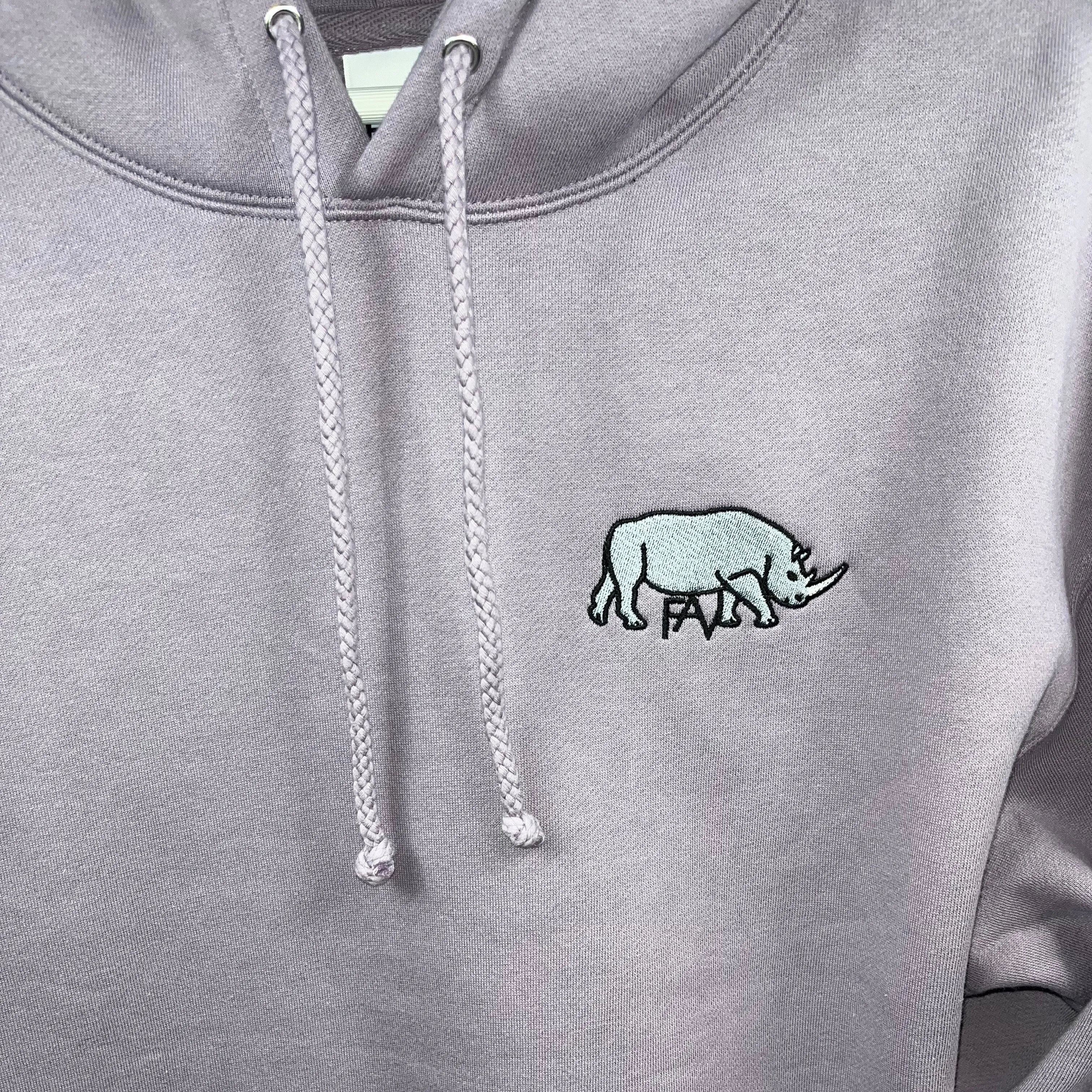 Rhino - Plum Heavyweight Hoodie