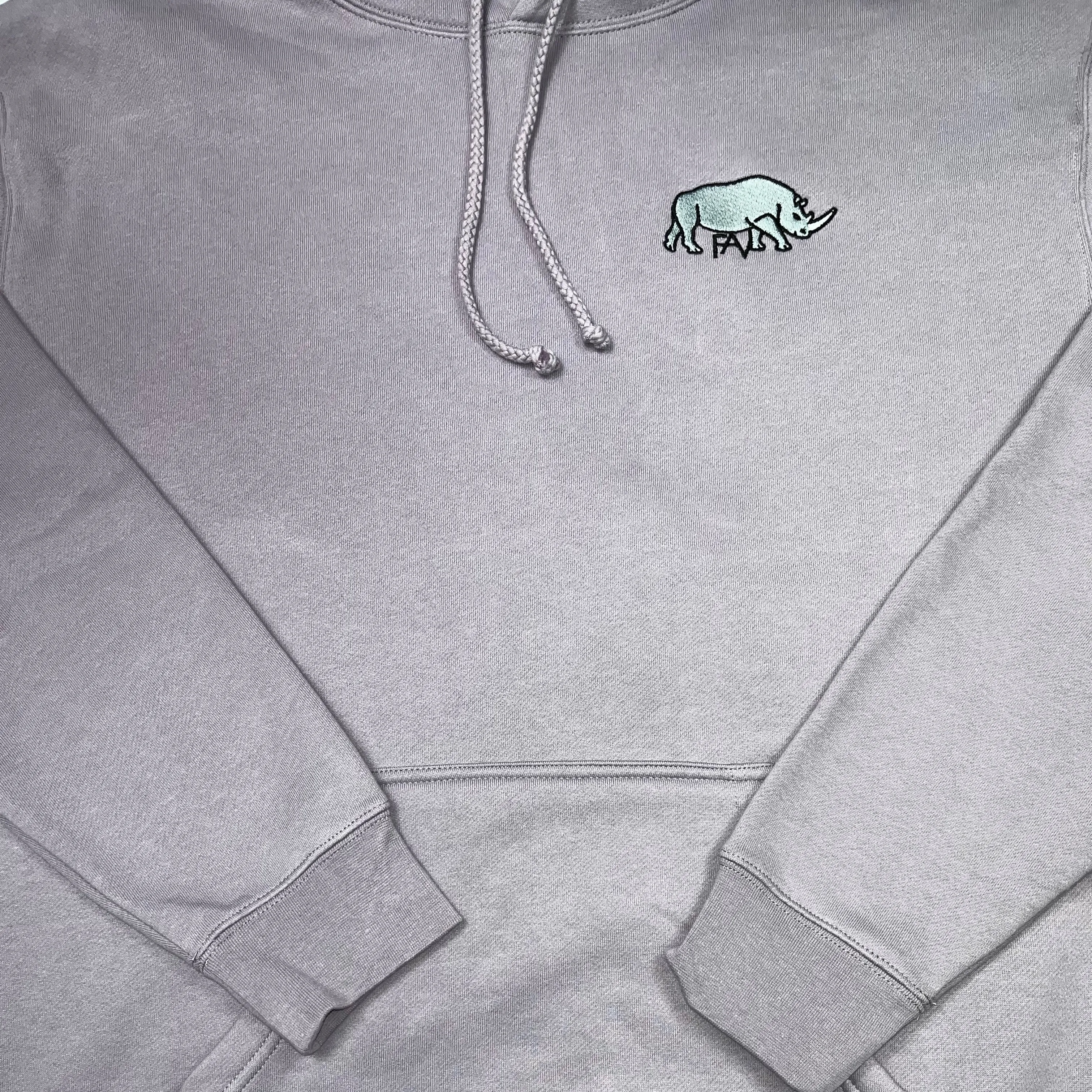 Rhino - Plum Heavyweight Hoodie