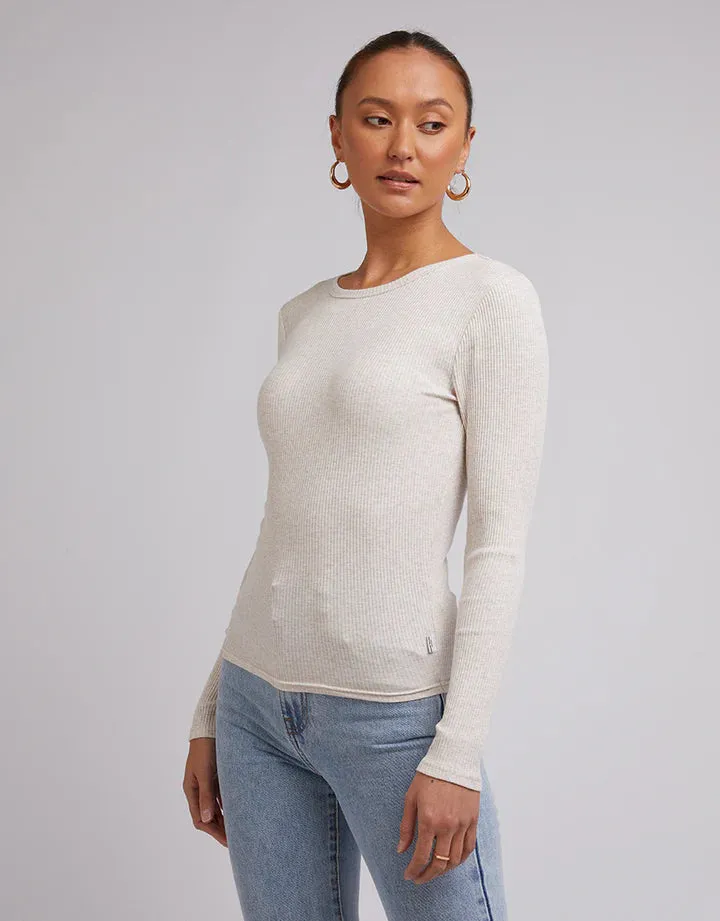 Ribbed Long Sleeve Top by Silent Theory