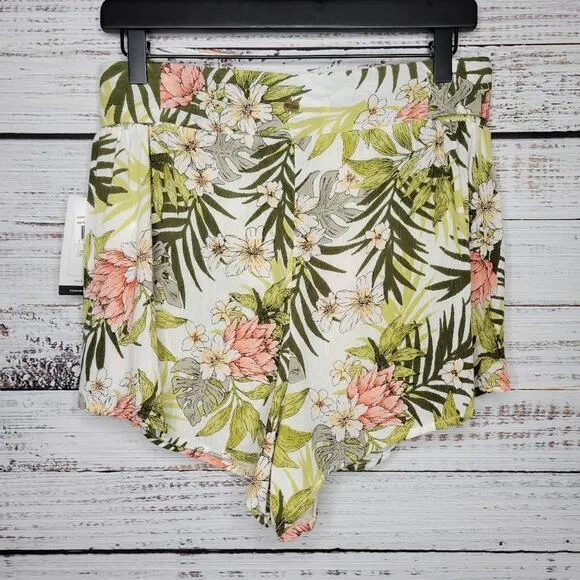 Rip Curl Beach Botanica Flowy Tropical Floral Shorts Tie Waist | Medium