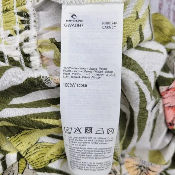 Rip Curl Beach Botanica Flowy Tropical Floral Shorts Tie Waist | Medium