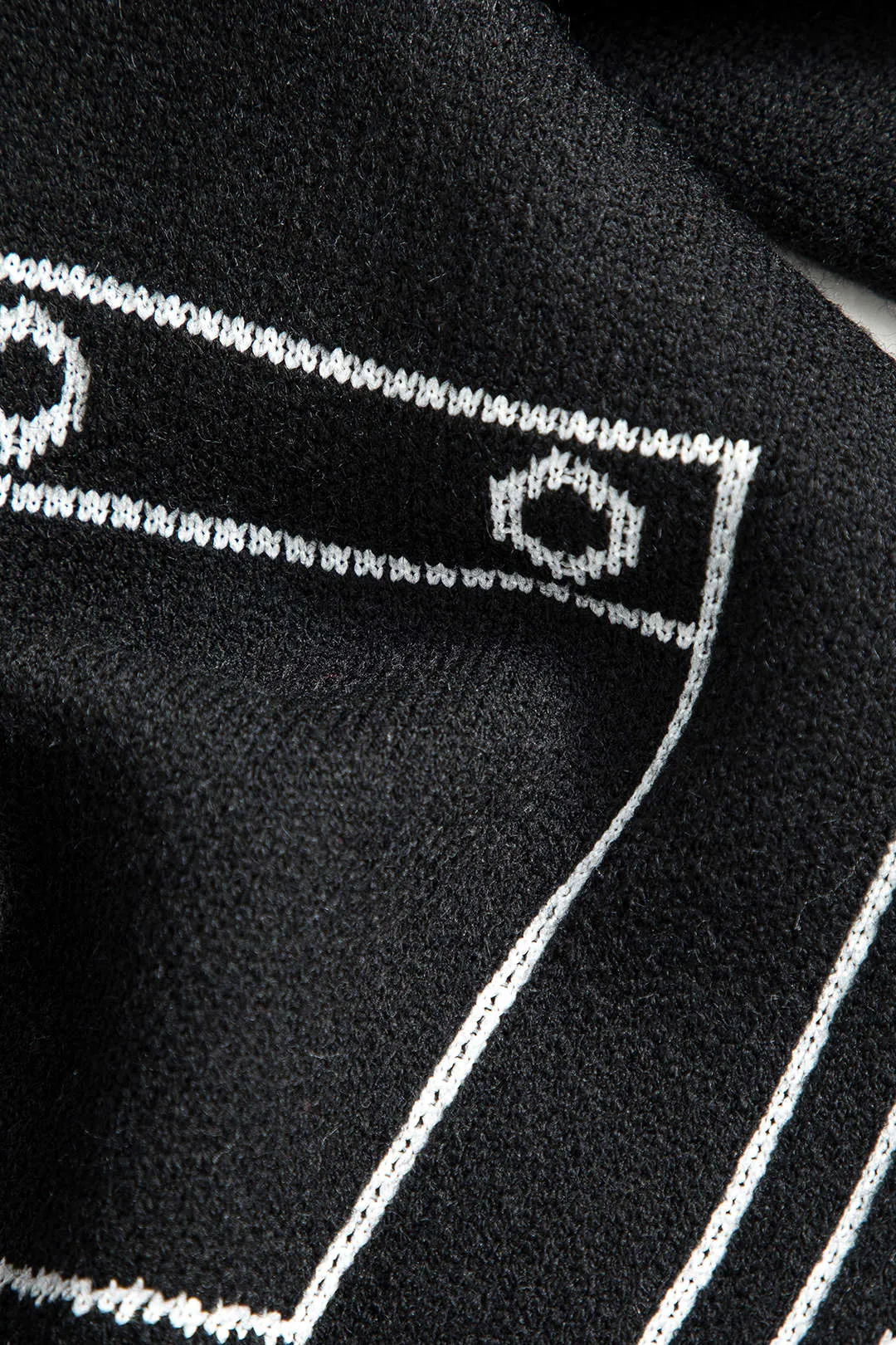 Rita - Timeless Line Pattern Woman's Sweater Cardigan