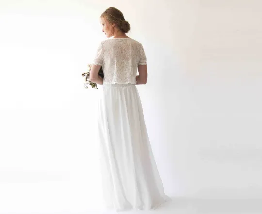Romantic style Bridal chiffon skirt #3033