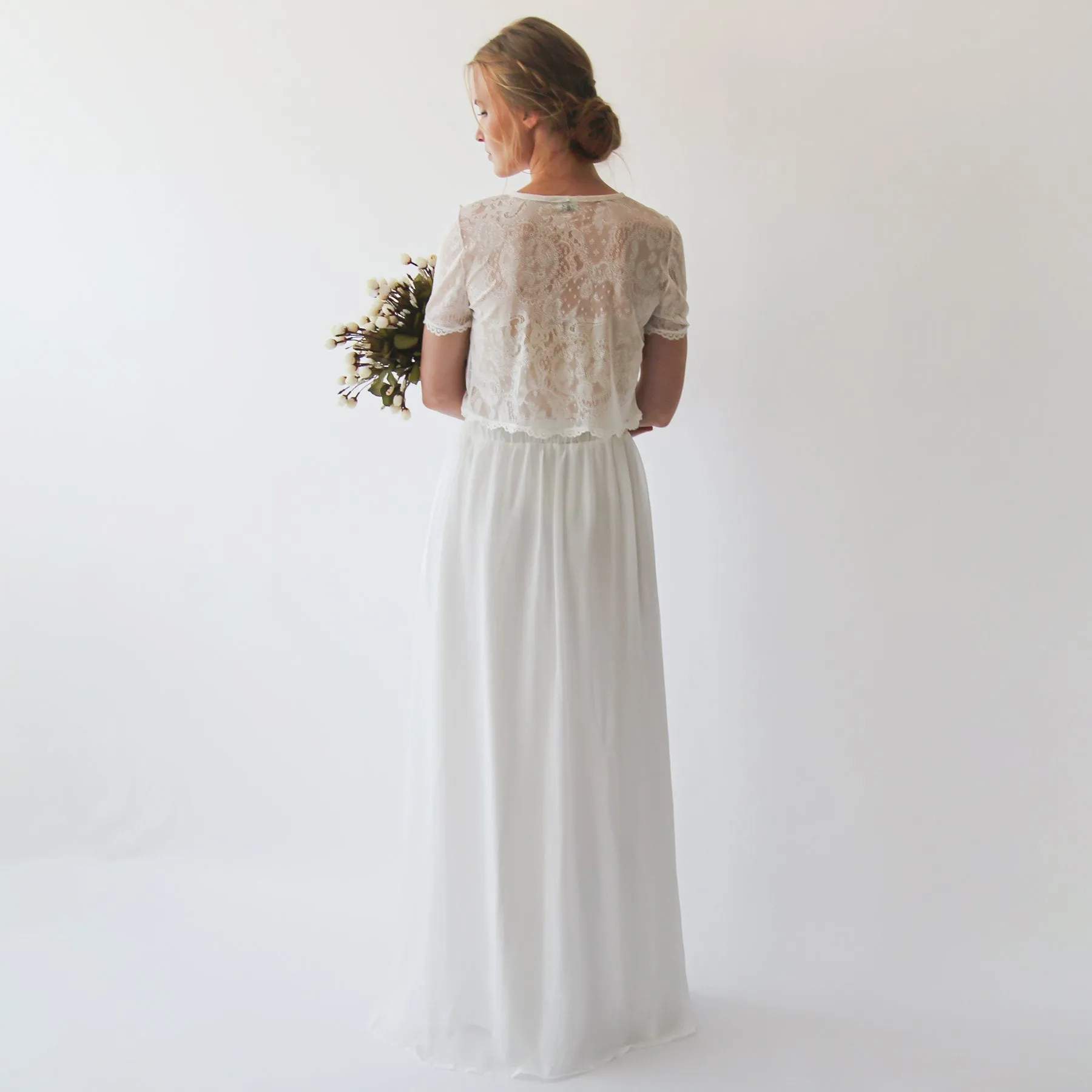 Romantic style Bridal chiffon skirt #3033