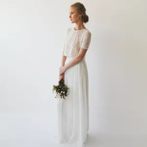 Romantic style Bridal chiffon skirt #3033