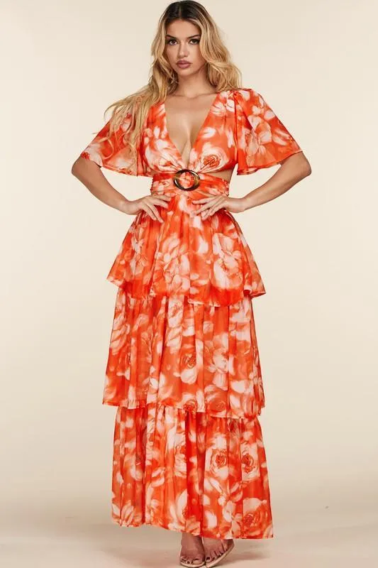 ROSE OPEN BACK MAXI DRESS
