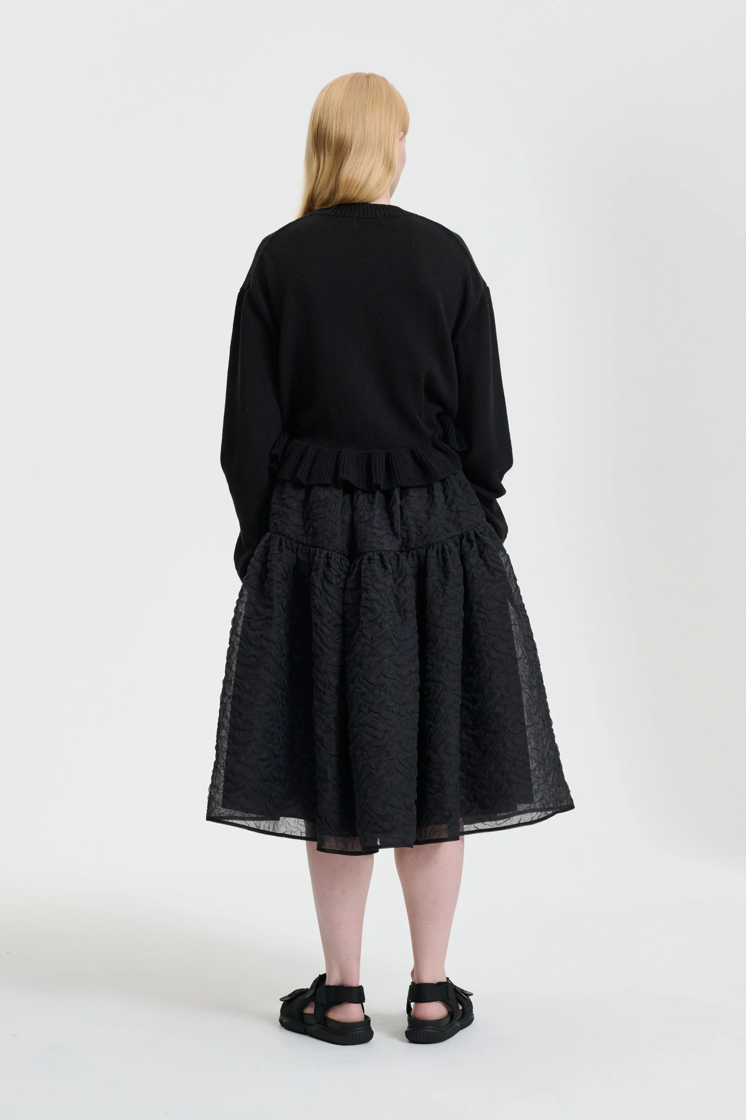 ROSIE | SKIRT NIMBUS MATELASS… BLACK