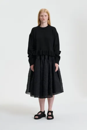 ROSIE | SKIRT NIMBUS MATELASS… BLACK