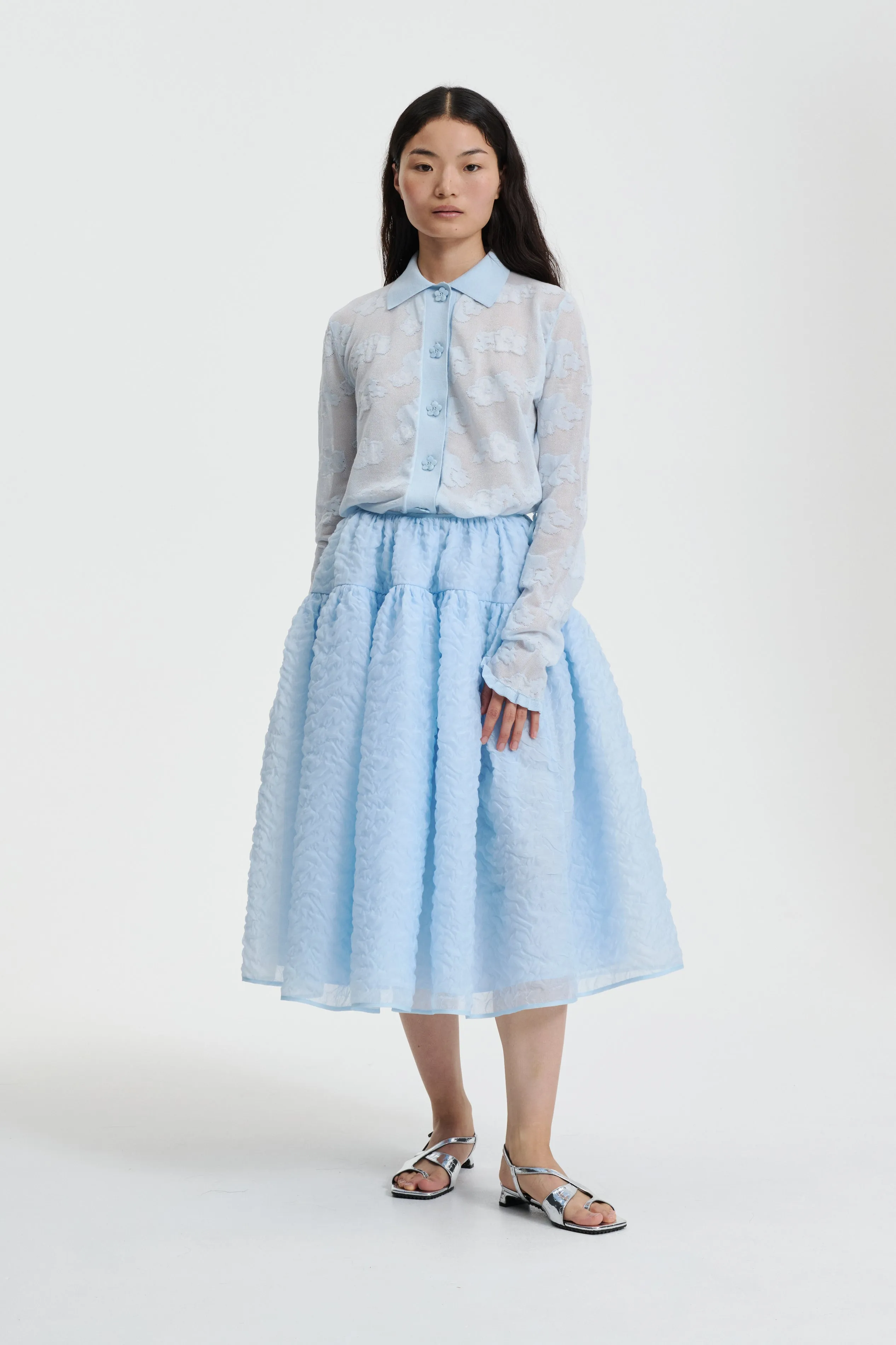 ROSIE | SKIRT NIMBUS MATELASS… PALE BLUE