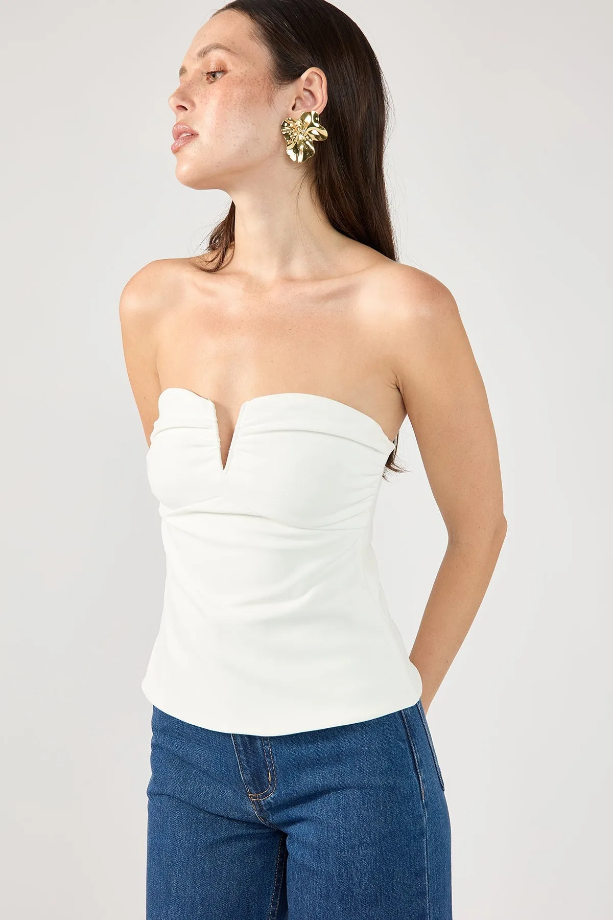 Royale Corset Top White