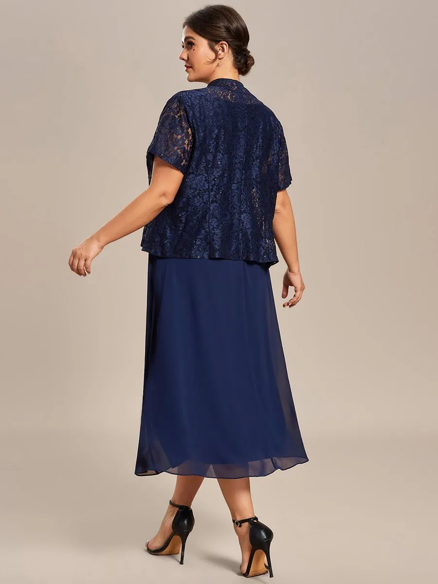 Roycebridal Aella two piece mother of the bride/groom suit in navy Express NZ wide