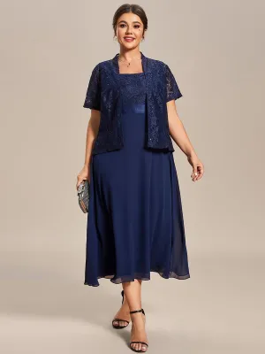 Roycebridal Aella two piece mother of the bride/groom suit in navy Express NZ wide
