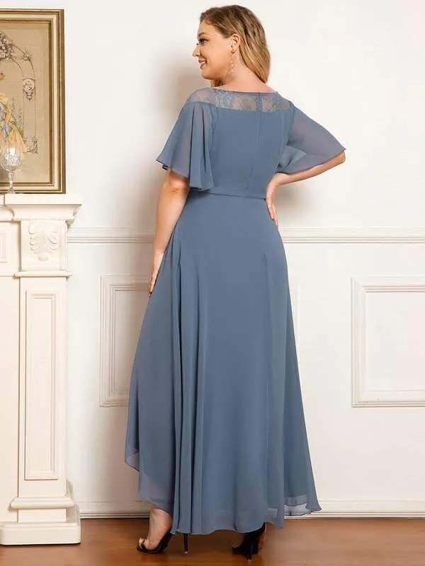 Roycebridal Connie chiffon tea length high low mother of the bride dress