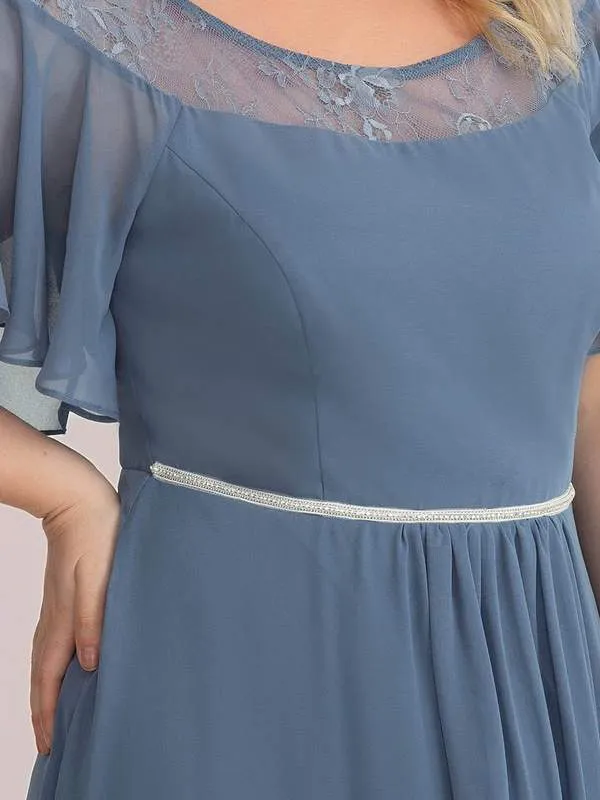 Roycebridal Connie chiffon tea length high low mother of the bride dress