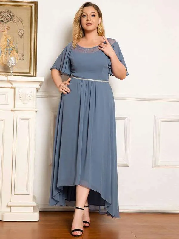 Roycebridal Connie chiffon tea length high low mother of the bride dress