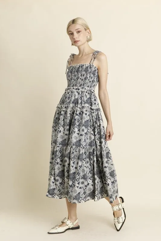Ruffle Tiered Smocked Dress