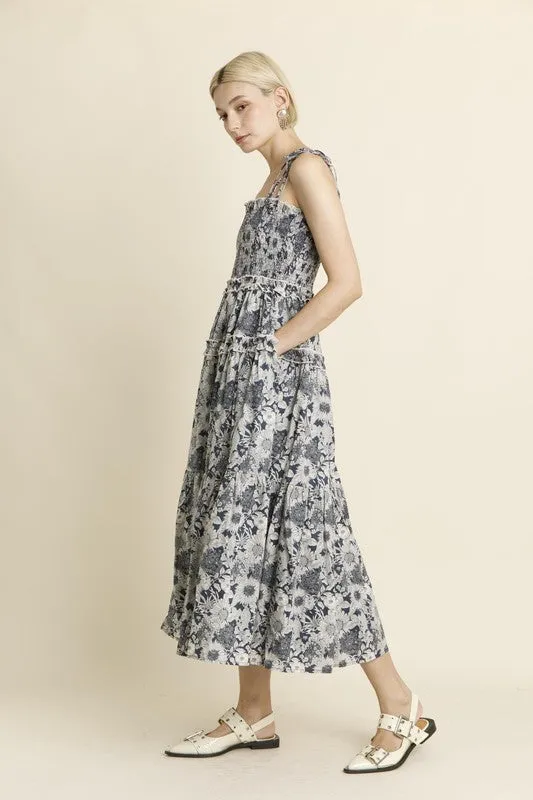 Ruffle Tiered Smocked Dress