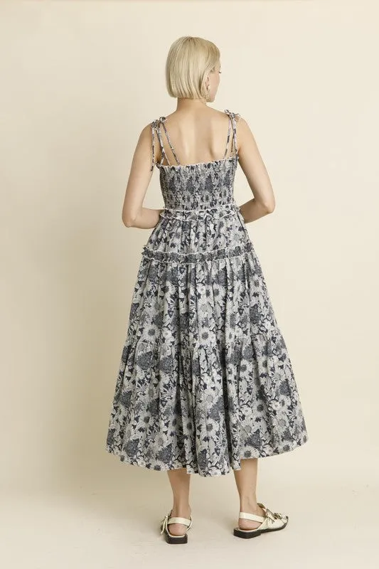 Ruffle Tiered Smocked Dress