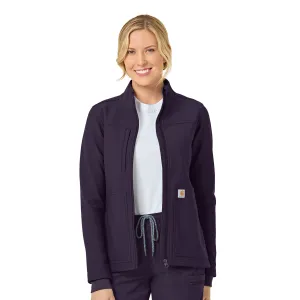 Rugged Flex C81023 Bonded Fleece Jacket Black Plum