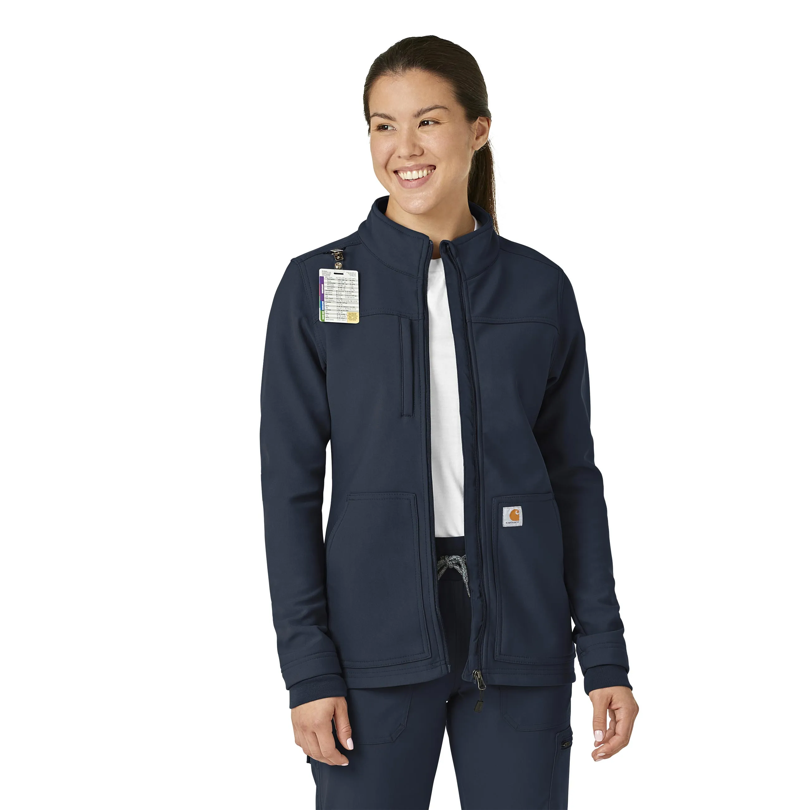 Rugged Flex C81023 Bonded Fleece Jacket Navy