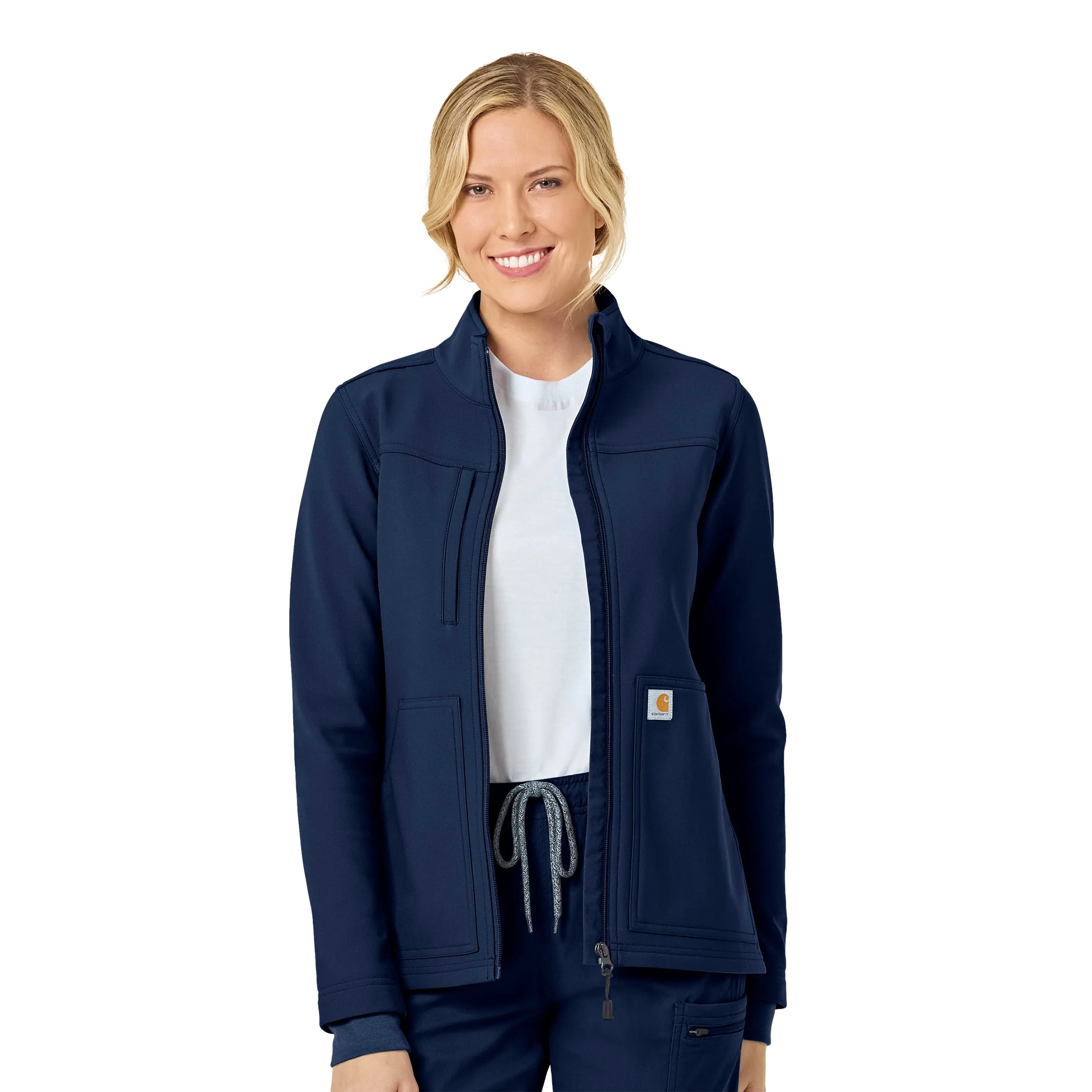 Rugged Flex C81023 Bonded Fleece Jacket Navy