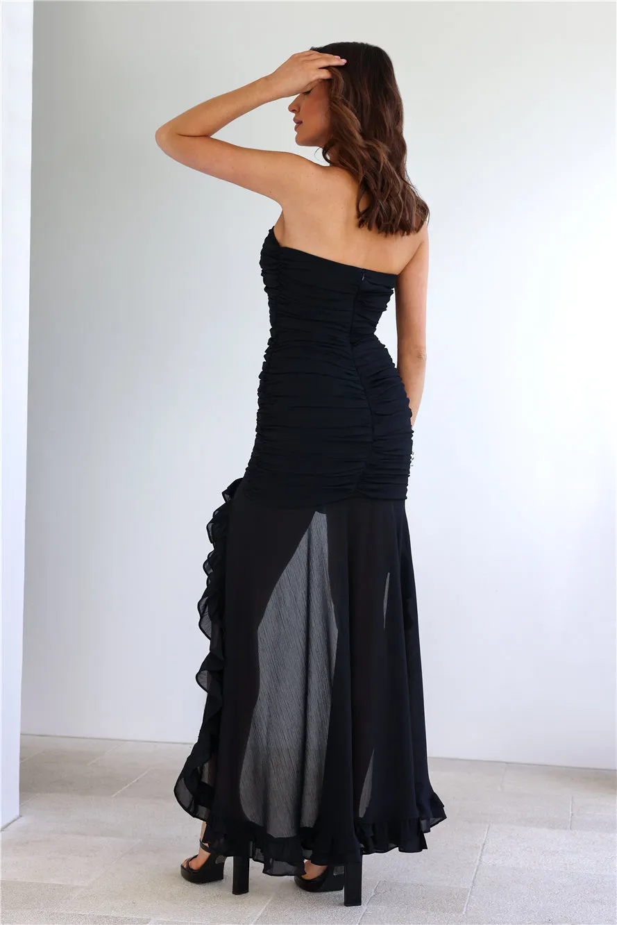 RUNAWAY Evelyn Maxi Dress Black