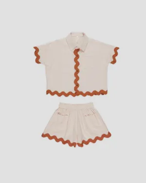 Rylee & Cru - Kelli Set - Shell Poppy
