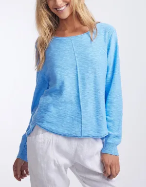 Sacha Cotton Knit - Azure Blue