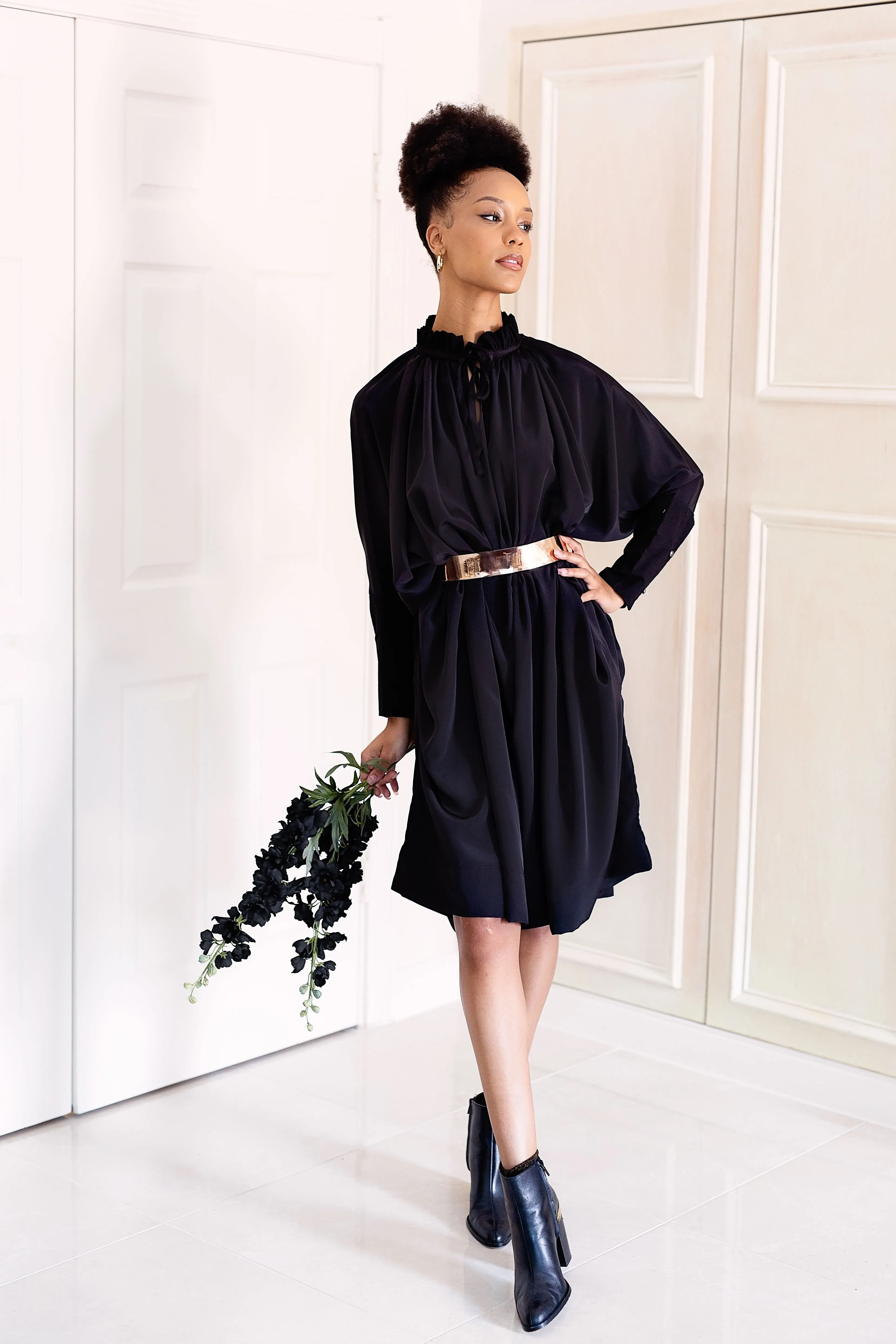 Sache Dress - Black Crepe