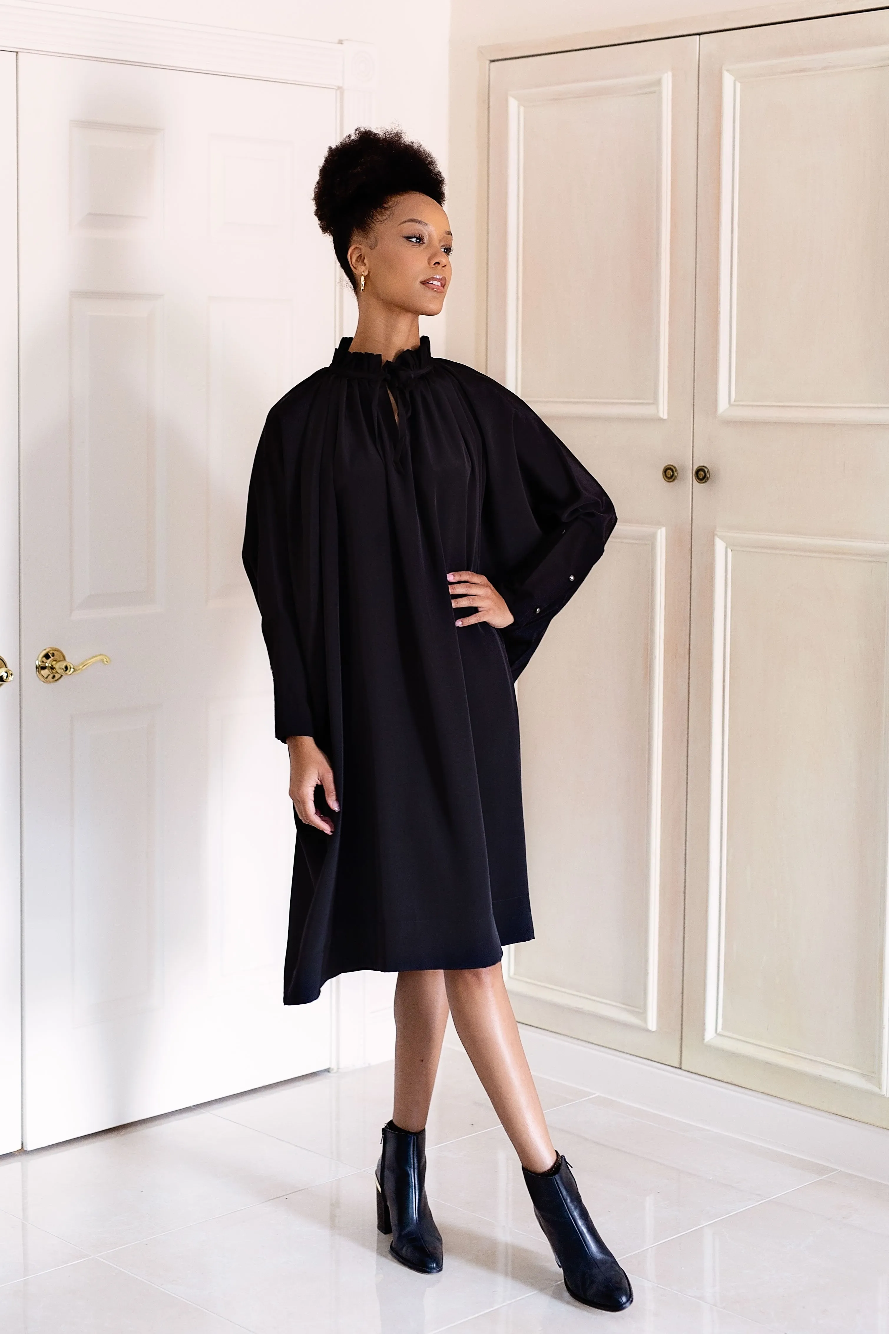 Sache Dress - Black Crepe