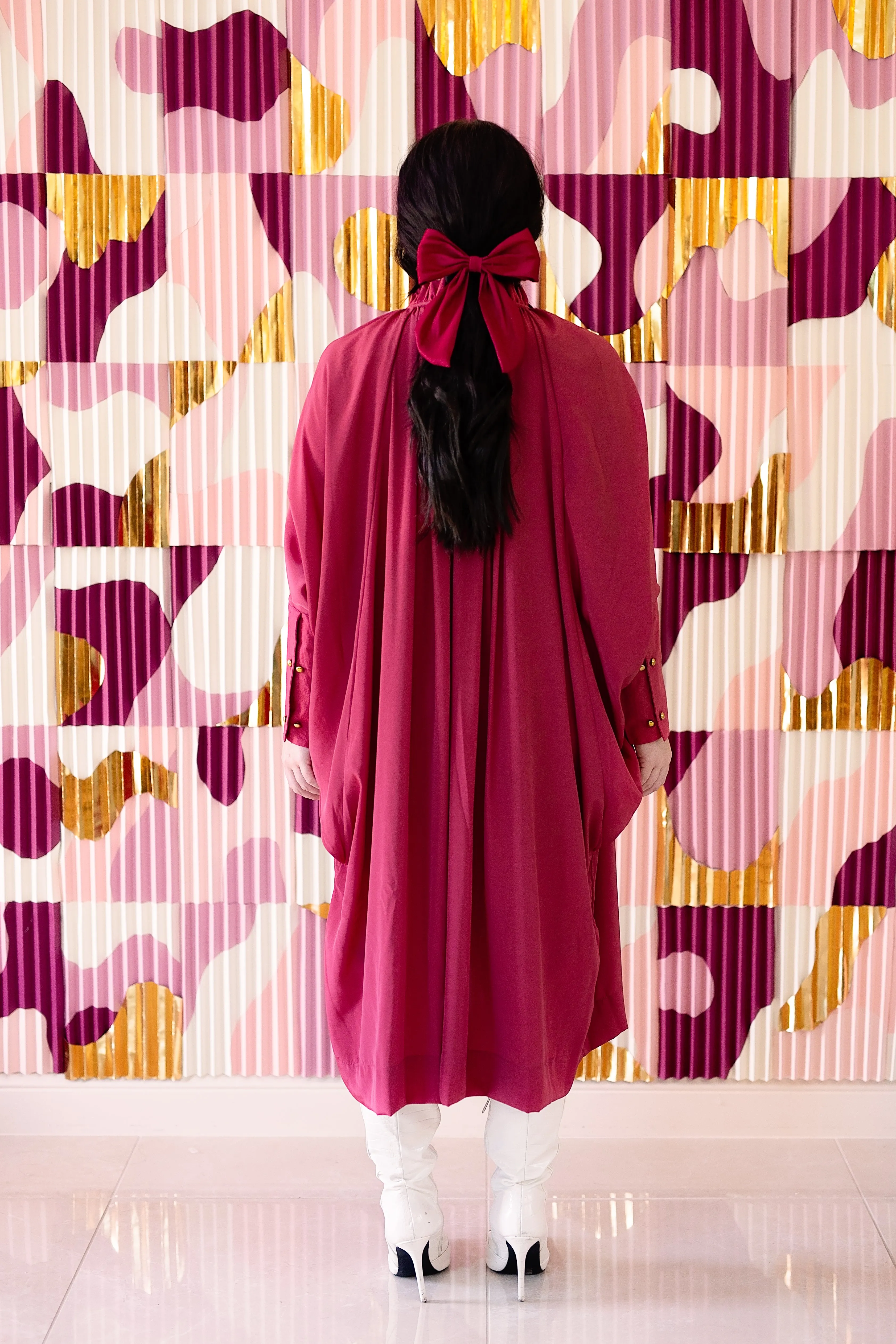 Sache Dress - Cranberry Crepe