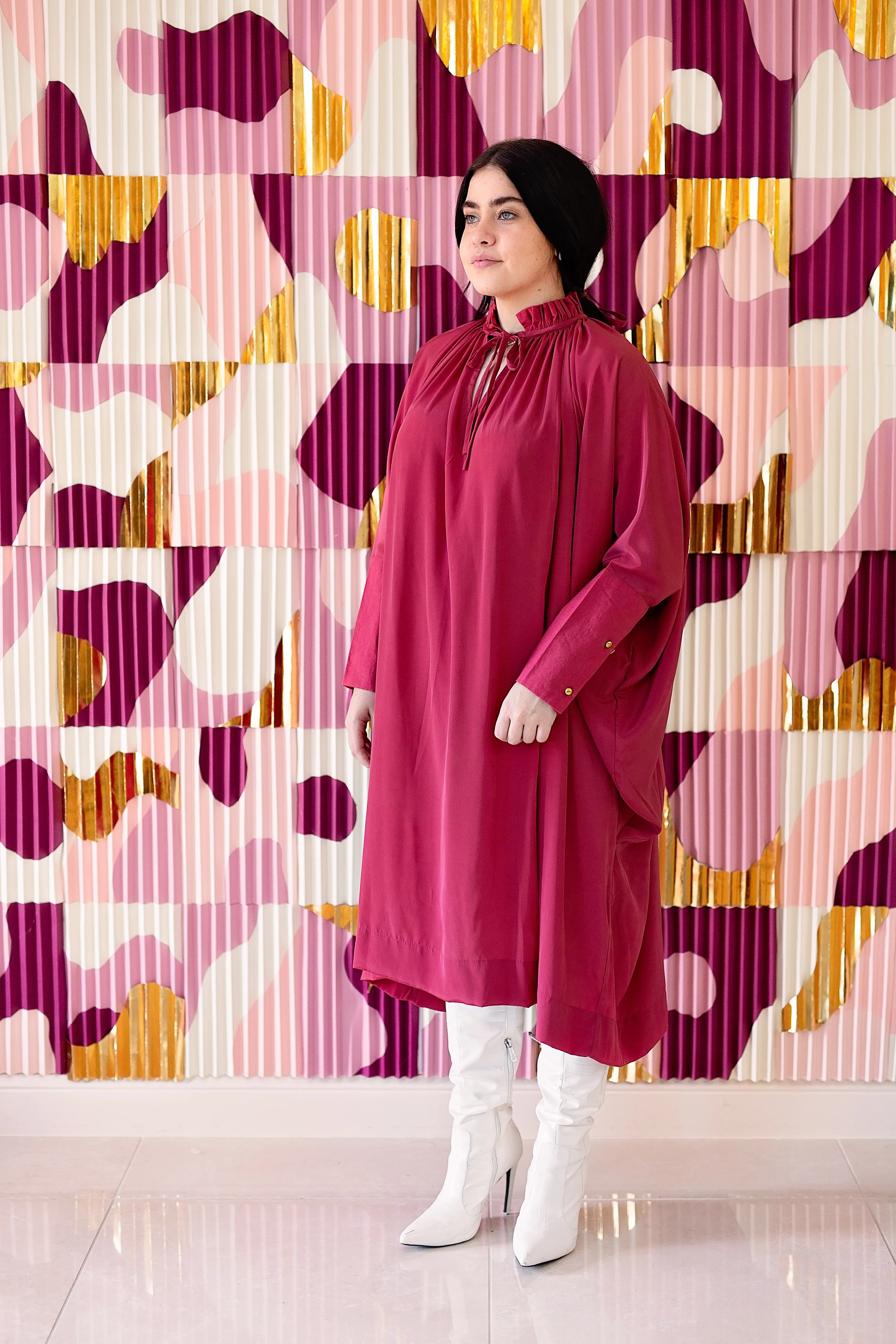 Sache Dress - Cranberry Crepe