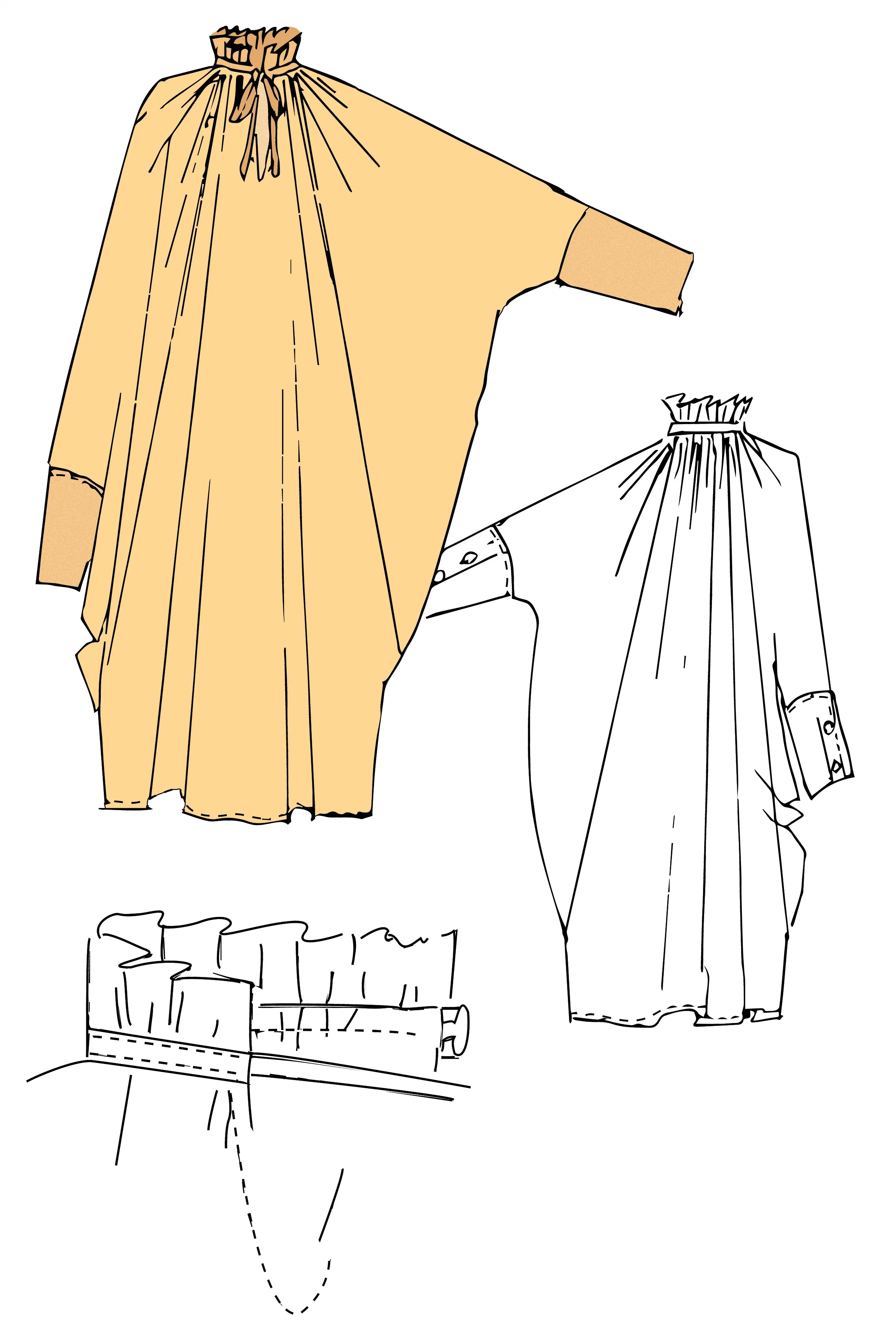 Sache Dress - Light Gold Crepe