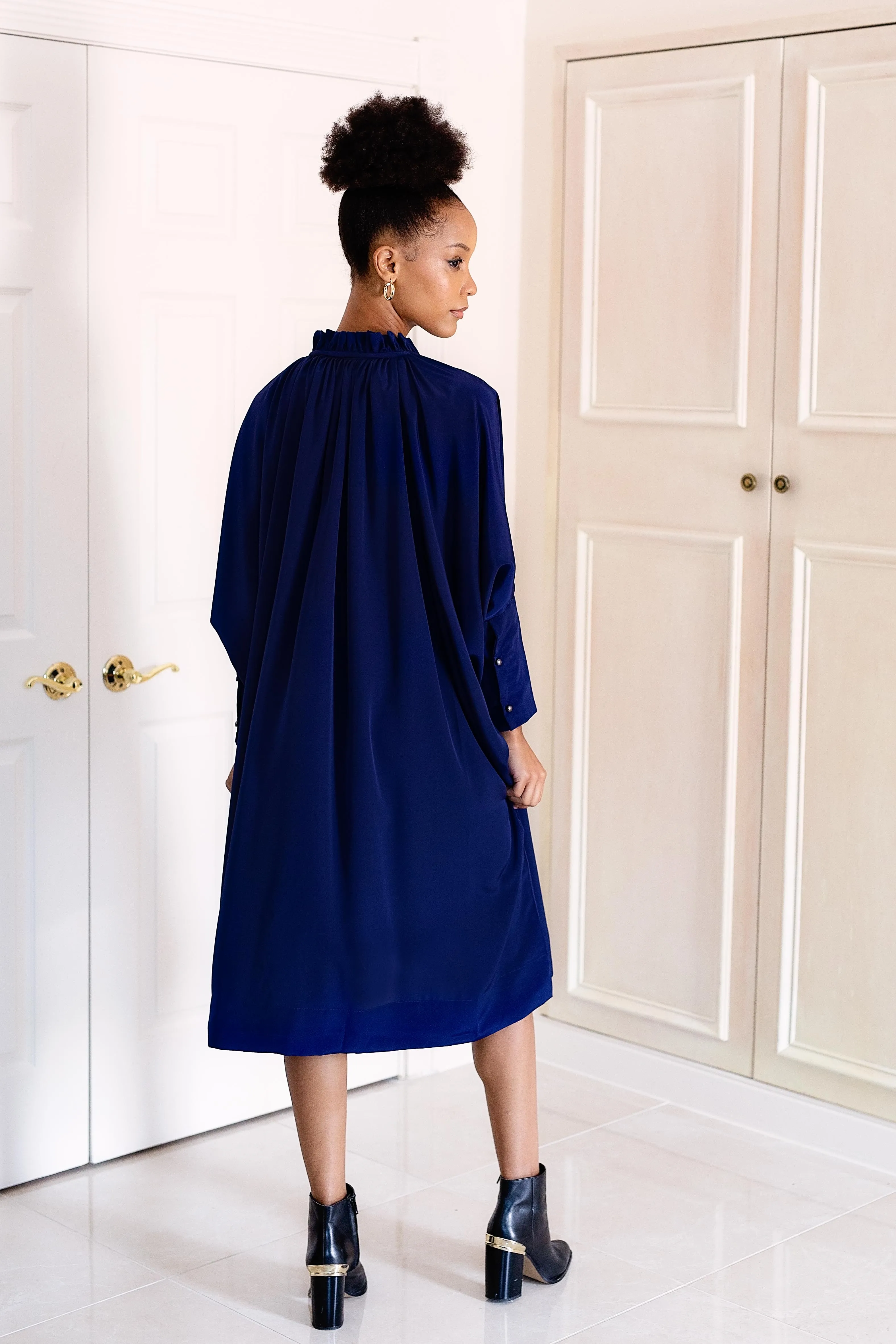 Sache Dress - Navy Crepe