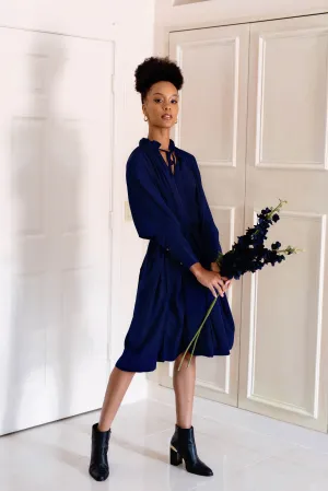 Sache Dress - Navy Crepe