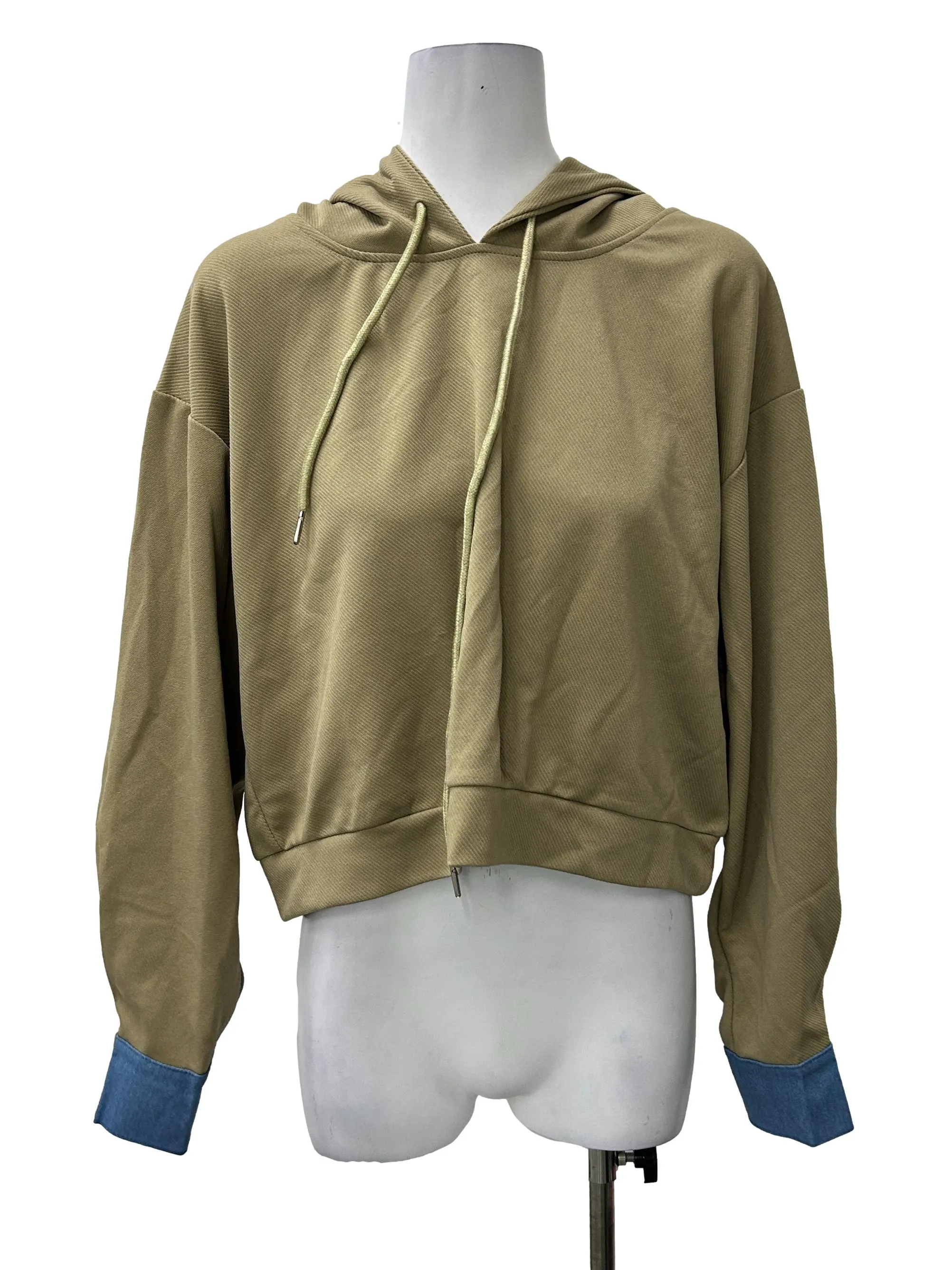 Sage Cropped Hoodie