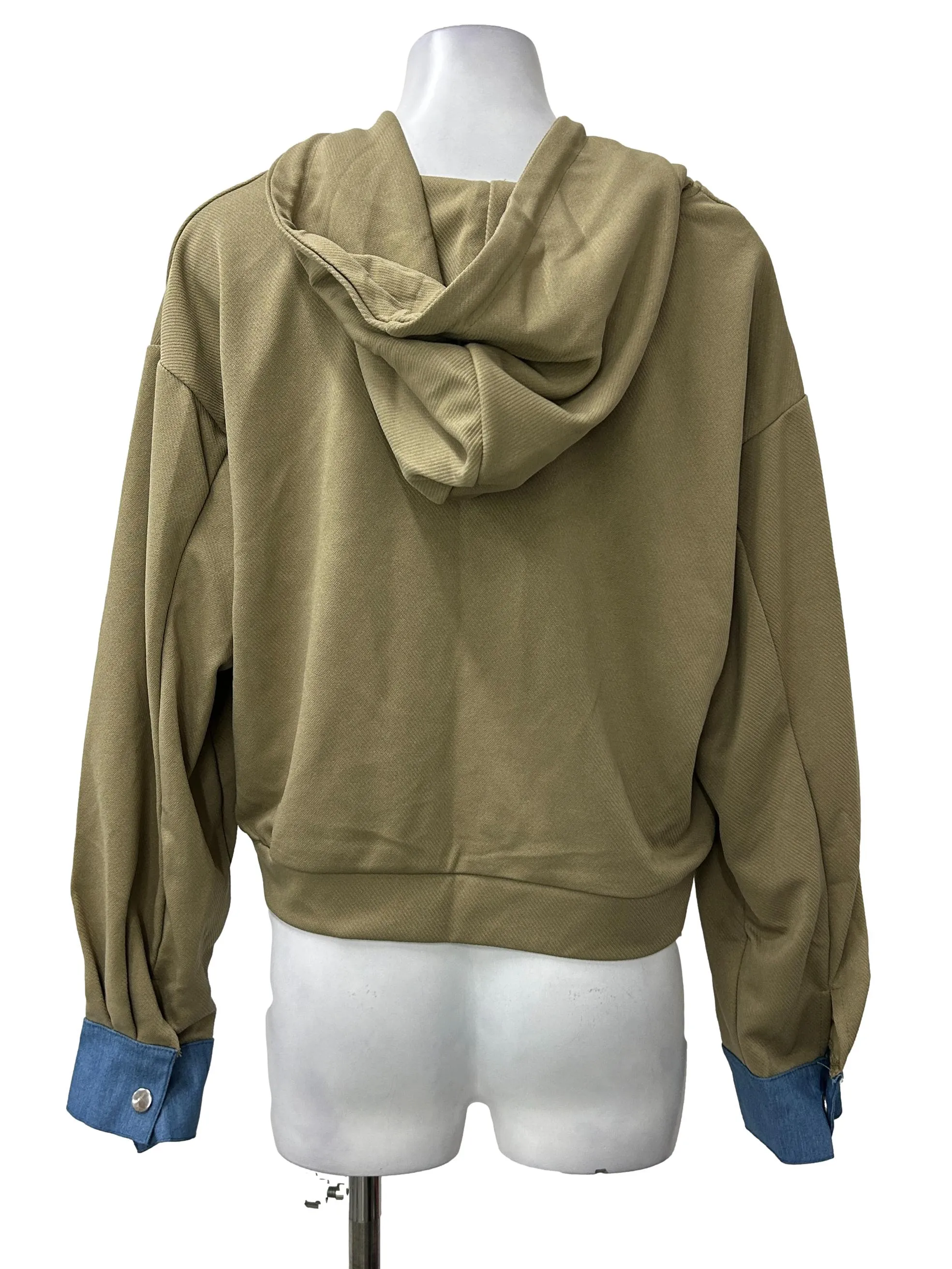Sage Cropped Hoodie