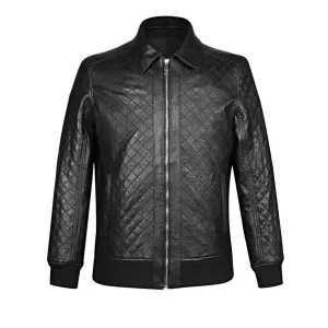 Saint Chevy Black Leather Men's Jackets