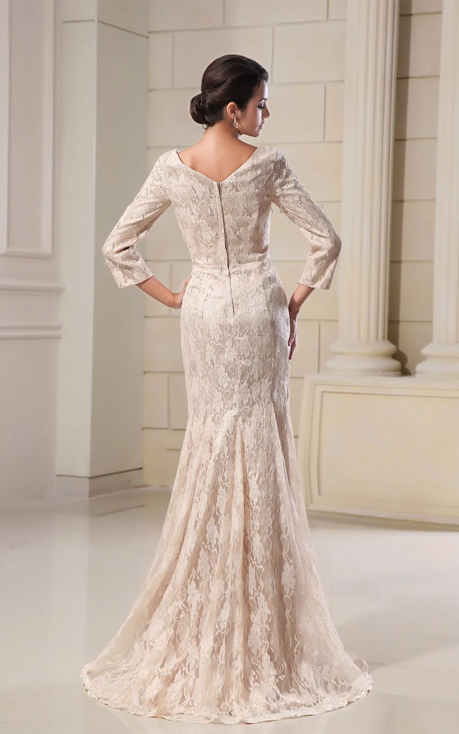 Sassy Square-Neck Style Dress With Lace Appliques-GC_705173