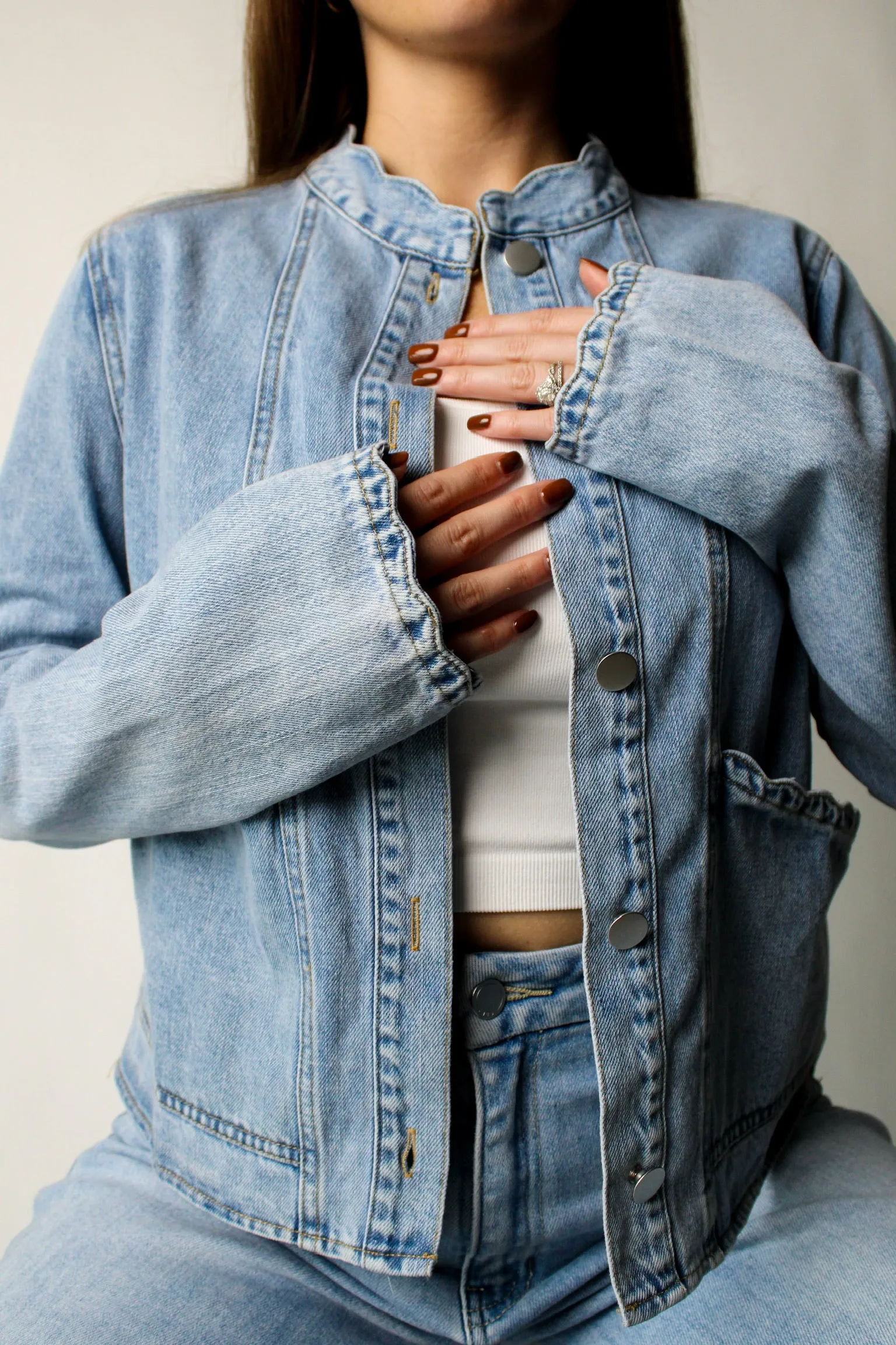Scallop Hem Jacket