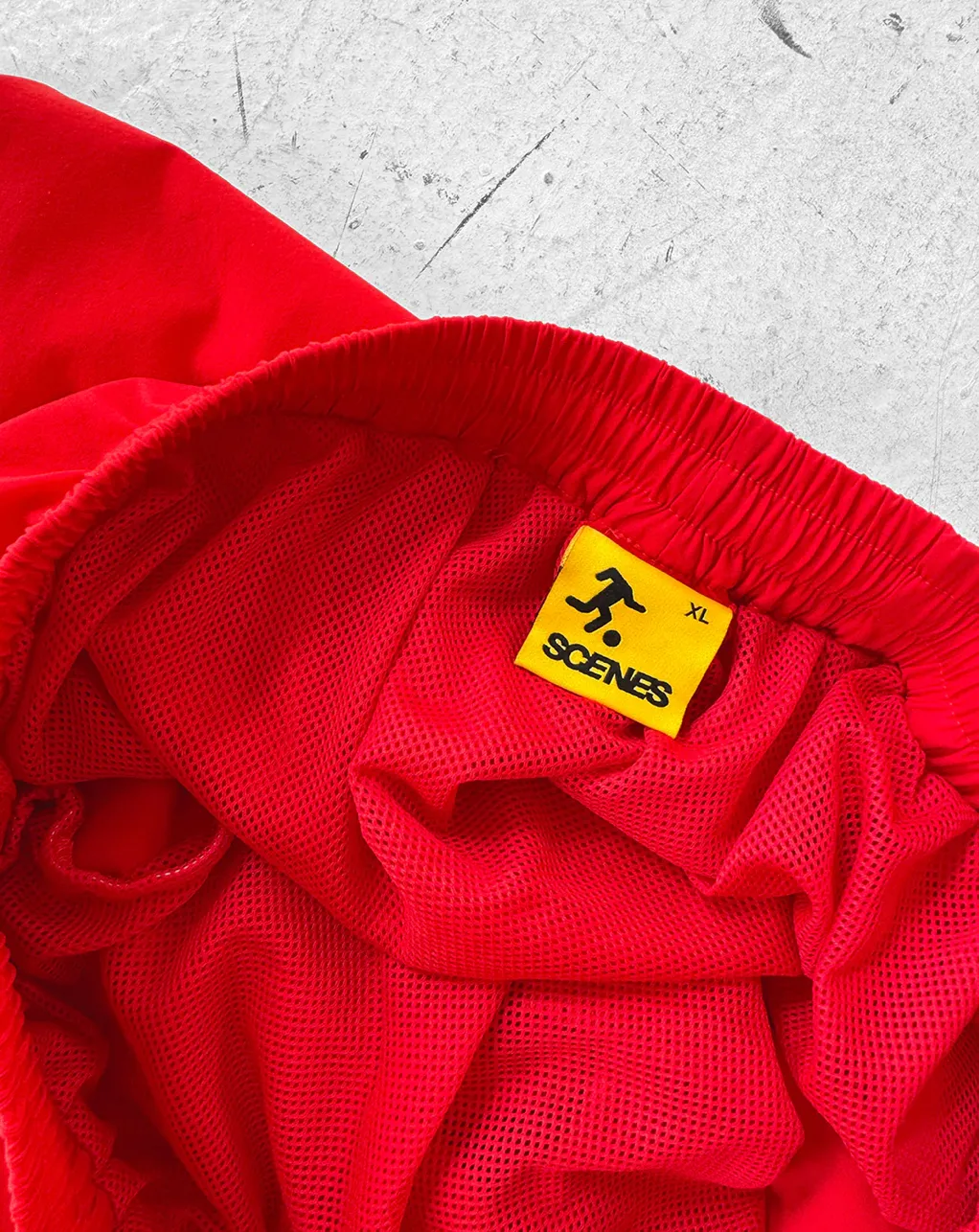 Scenes NY Nylon Team Shorts - Red